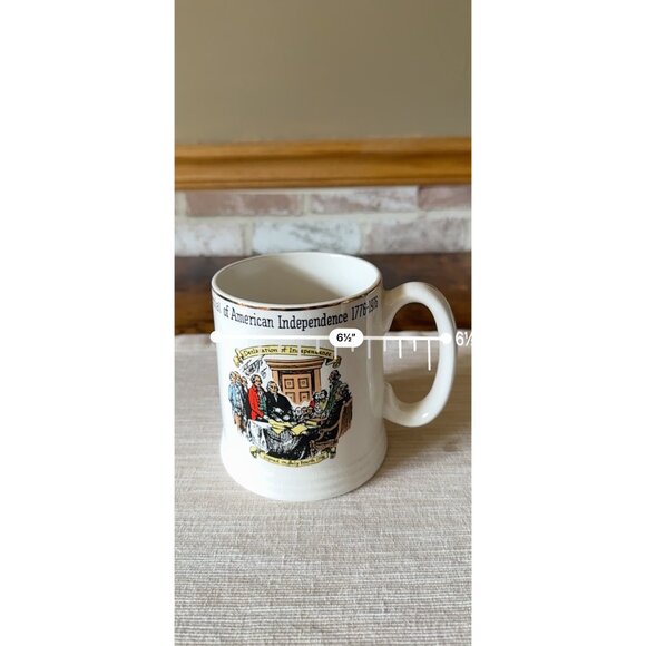 Lord Nelson Pottery Bicentennial of American Independance Mug 1776-1976 England - Picture 14 of 15